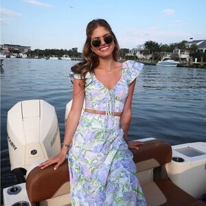 COPY - Hill House Alexa Top Blue Hydrangea Size XS